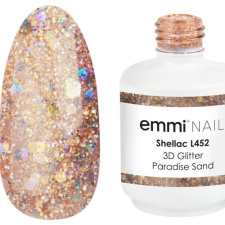 17503 Emmi Shellac UV/LED farba 3D Glitter Paradise Sand -L452-