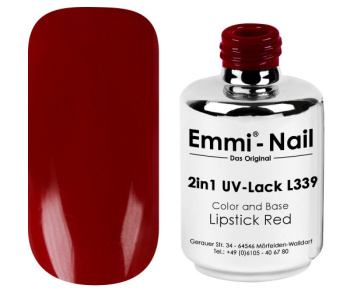 98988 2v1 Emmi Shellac UV/LED lak na rúž červený -L339-