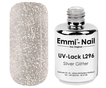 98032 Emmi Shellac UV/LED Polish Silver Glitter -L296-