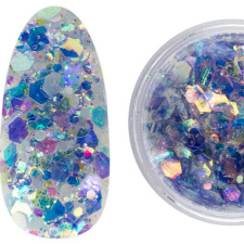 17739 Emmi-Nail glitrové púdrové flitre "Glow" fialové