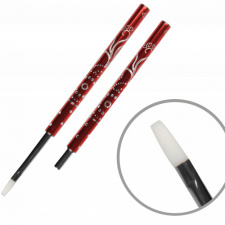 98016 Štrasový štetec červenej veľkosti 4, rovný