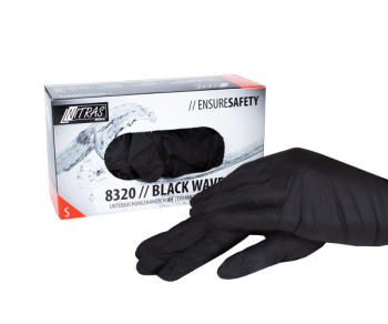 65026 Nitrilové rukavice čierna veľ. S